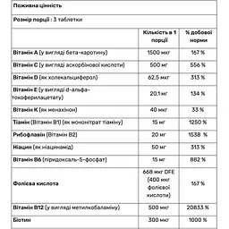 Комплекс вітамінів і мінералів з адаптогенами Nutrex Research Vitadapt 90 таблеток - мініатюра 2