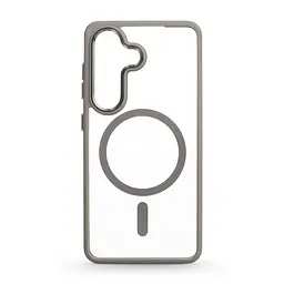 Чехол Samsung Galaxy S26 5G, Unit MagSafe, серый, прозрачный, магсейф, противоударный, магнитный, панель-накладка с поддержкой MagSafe, с поддержкой беспроводной зарядки, TPU+PC, защита всего корпуса, ударопрочный, ArmorStandart (ARM89434)