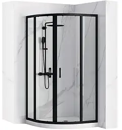 Душова кабіна Rea Look black 80x80 REA-K7902, Чорний матовий, Універсальна