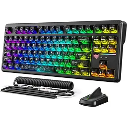 Клавіатура Attack Shark X87 Ultra RGB Meg Shark Switches Wireless Forged Carbon (AS-6979033730243-FC) [176651] - мініатюра 2