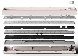 Клавіатура FL ESPORTS DIY-barebone MK750 White Three-Mode (MK750-4247) - мініатюра 6