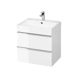 Тумба для ванної кімнати Cersanit Virgo 60 см Білий/Хром S522-017 30412