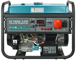 Генератор бензиновий Konner&Sohnen KS 7000E-3 ATS, 400В, 5.5кВт, АВР(ATS), електростартер, 82.3кг
