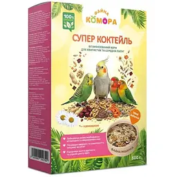 Корм для папуг Файна Комора Суперкоктейль для хвилястих корел та нерозлучників 500 г
