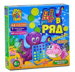 Гра Fun Game 7231 "4 в ряд" (12) в коробці - мініатюра 4