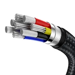 Кабель BASEUS Cafule Metal Cable Type-C to Type-C 2 метра 100W (20V 5A) CATJK-D01 - мініатюра 6