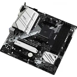 Материнська плата ASRock B550M Pro4 (AM4/B550, 4xDDR4, 2xPCIex16, DP/HDMI/VGA, 6xSATAІІІ, 3xM.2, GLan, 7.1ch, mATX) - мініатюра 3