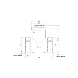 Зворотний клапан SD Plus 3/4" SD242W20 - мініатюра 2