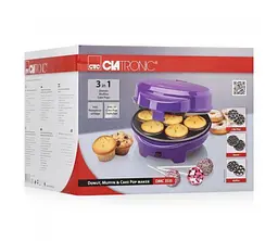 Апарат для приготування пончиків, кексів Clatronic DMC 3533 - мініатюра 6