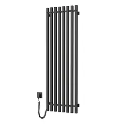 Електрична рушникосушка Navin Levante 450x1400 Sensor ліва, чорний муар 10-012033-4860, Чорний матовий, Ліве, Електронний