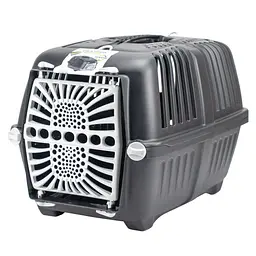 Переноска для собак та котів MPS Eco Pratiko 2 чорна до 15 кг 55x36x36 см - мініатюра 2