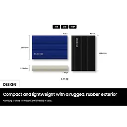 Накопичувач SSD USB 3.2 2TB T7 Shield Samsung (MU-PE2T0R/WW) - мініатюра 3