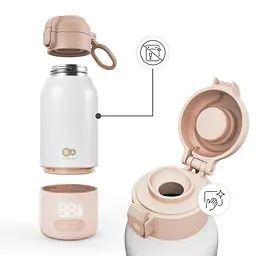 Портативний підігрівач для молока і термос 2 в 1 Kinderkraft Gaja Beige (KEGAJA00BEG0000) - мініатюра 4