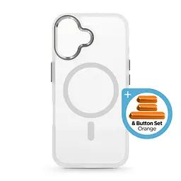 Чехол Apple iPhone 17, Unit MagSafe, белый, прозрачный, магсейф, ударопрочный, магнитный, панель-накладка с поддержкой MagSafe, с поддержкой беспроводной зарядки, TPU+PC, защита всего корпуса, ударопрочный, ArmorStandart (ARM90581) - мініатюра 2