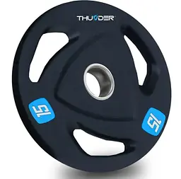 Диск олімпійський THUNDER 15 кг (OLYMPIC-PLATE-15KG)