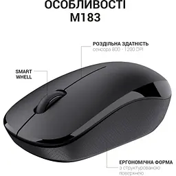 Мишка OfficePro M183 Wireless Black (M183) - мініатюра 5