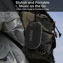Портативний Bluetooth-динамік NOBIS Clip N1 з застосунком, режим ритму, час відтворення до 24 годин, IP68 водонепроникний, BT 5.3 - мініатюра 3