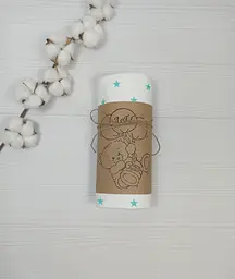 Пелюшка дитяча багаторазова непромокальна a.l.babybox Зірки 80x100 см М'ятно-білий (NV 18148392) - мініатюра 3