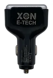 Автомобільний зарядний пристрій XON MaxCharge Type-C 75W (Type-C PD30 + 2 x Type-A 15V/1.5A) Black (CM2A1C75WB 3517) - мініатюра 5