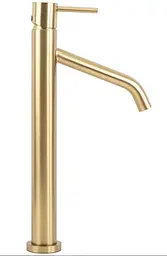 Змішувач для умивальника Rea Level високий, gold brush (REA-B6217) - мініатюра 2