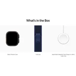 Смарт-годинник Apple Watch Ultra 2 49mm Black Titanium Case with Blue Trail Loop M/L (MYTJ3+MYQ83) [114888] - мініатюра 4