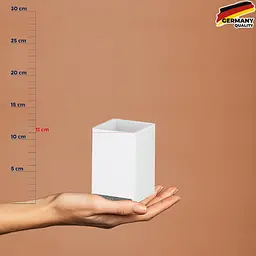 Стакан для зубних щіток KELA Cube білий 7х7х11 см (23692) - мініатюра 4