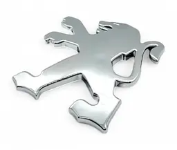 Емблема Peugeot Хром 74х82 мм (на скотчі) 14010341VD - мініатюра 5