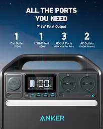 Зарядна станція Anker PowerHouse 535 (A1751) - мініатюра 9
