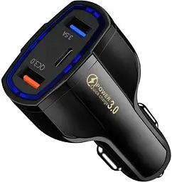 Зарядний пристрій Xiamen 2USB Type-C PD35W QC 3.0 Black (050553)