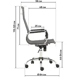 Офісне крісло GT Racer X-2816B Mesh, синє (X-2816B Mesh Blue) - мініатюра 8