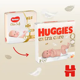 Підгузки Huggies Extra Care 2 (3-6 кг), 82 шт (5029053578088) - мініатюра 5