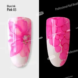 Аква-чорнила для дизайну нігтів PN Blur ink Pink 03, 4 мл - мініатюра 3