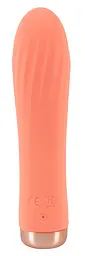 Вібратор Orion Peachy Mini Ribbed 13.6 см помаранчевий - мініатюра 2