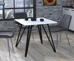Обідній стіл Ліма 80-80 Прямі кути Loft Design (Білий)