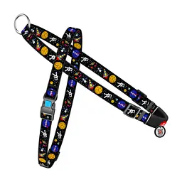 Шлея для собак WAUDOG Nylon з QR-паспортом "NASA" L (5417)
