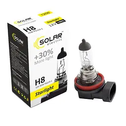Галогенова лампа Solar H8 12V 35W PGJ19-1 Starlight +30%(1208)