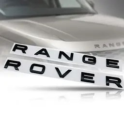 Емблема напис RANGE ROVER чорна матова 720х31мм пластик (на скотчі)