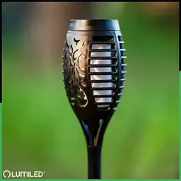 Сонячна лампа факел Lumiled Ignis з ефектом полум’я, набір 4 шт. - мініатюра 4