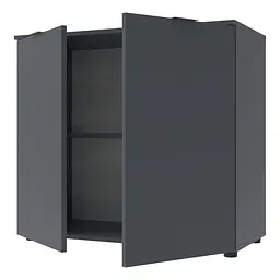 Комод Doros Рон 3 2 фасади Графіт 80х38х81 (41516002) - мініатюра 2