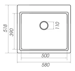 Кухонна мийка Platinum 5852 VESTA (SP000025119) - мініатюра 5