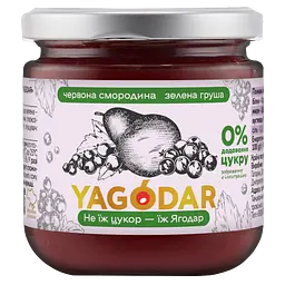 Джем без цукру Yagodar Червона смородина з грушею 210 г