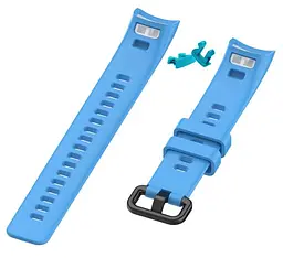 Силіконовий ремінець Primo для фітнес-браслета Huawei Honor Band 4/5 Sky Blue - мініатюра 4