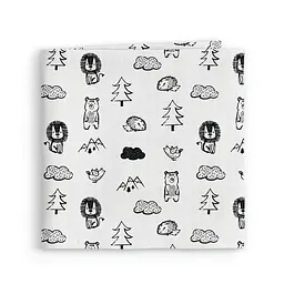 Пелюшки муслінові Cosas Animals 110x150 см, білі - мініатюра 2