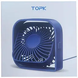 Портативний міні-вентилятор Topk K50 USB charging 360° rotating White - мініатюра 9