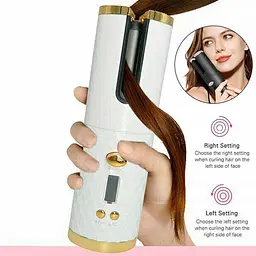 Бездротова плойка для завивки волосся UKC Hair Curler 5200мАч Білий - мініатюра 4