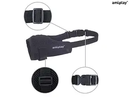 Намордник для собак Amiplay Air S Foxterrier 16-20 * 20-30 см - чорний - мініатюра 2