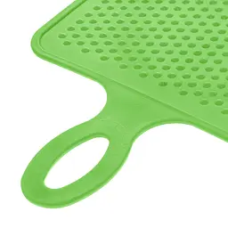Дошка обробна пластикова для нарізки м'яса, риби, овочів та фруктів 32х18.5 см, Kitchette Салатовий 85963 - мініатюра 7