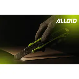 Ніж Alloid Building Tools алюмінієвий прогумований з висувним сегментним лезом 18 мм (HA-1828) - мініатюра 8