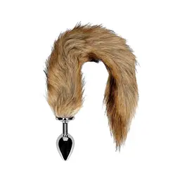 Анальна пробка Ouch! Fox Tail, 42.5 см (рудий)