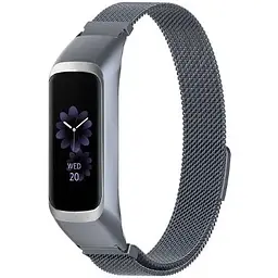 Ремінець-бампер DK Samsung Galaxy Fit2 (R220) Metal Milanese Loop Magnetic (grey) - мініатюра 2